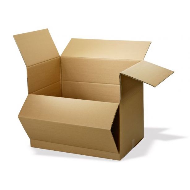 Faltschachtel 2-wellig, Karton braun