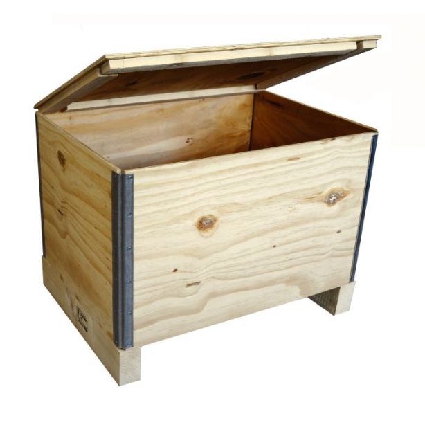 Sperrholz-Faltkiste