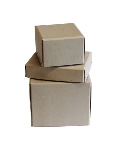 Stulpdeckelschachtel Graukarton